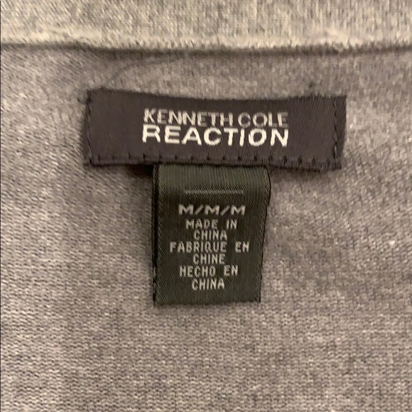 Kenneth Cole Reaction grey V-neck sweater - Picture 2 of 5
